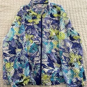 Floral Windbreaker Jacket